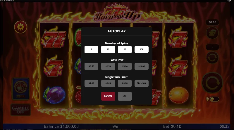 777 Burn 'Em Up Screenshot