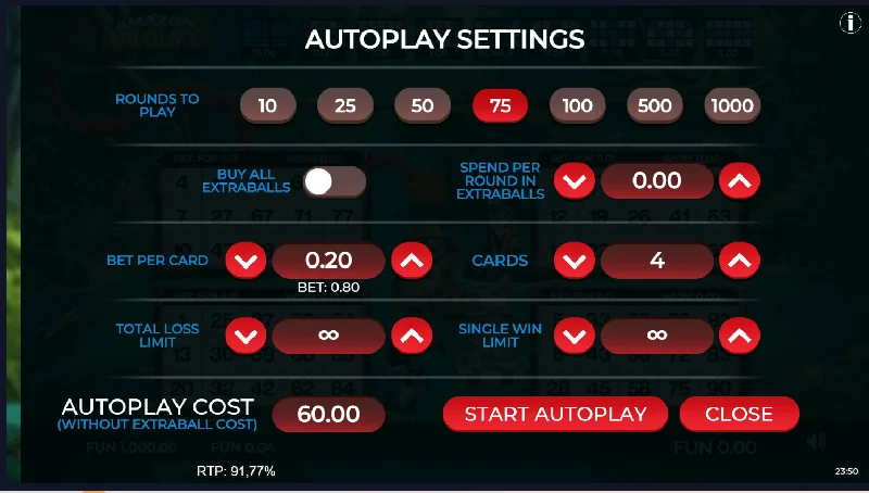 Amazon Wildlife Bingo Screenshot