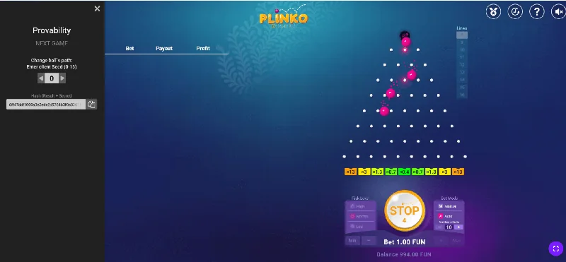 Plinko Screenshot