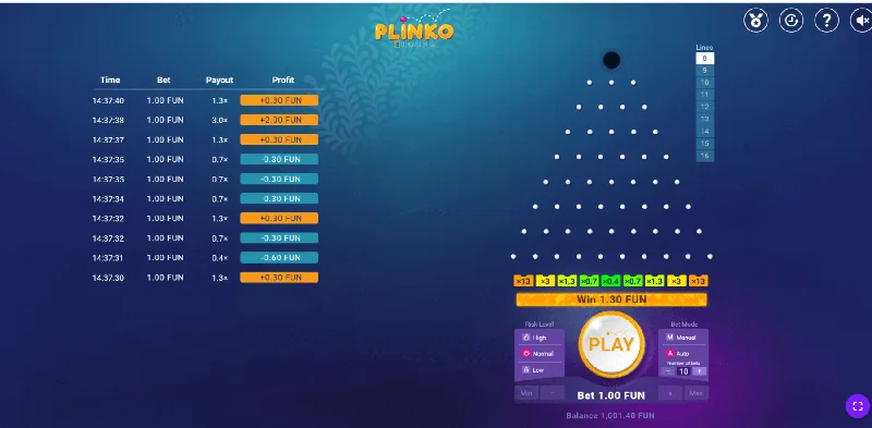 Plinko Screenshot