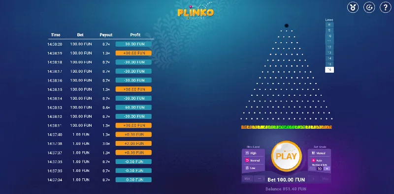 Plinko Screenshot