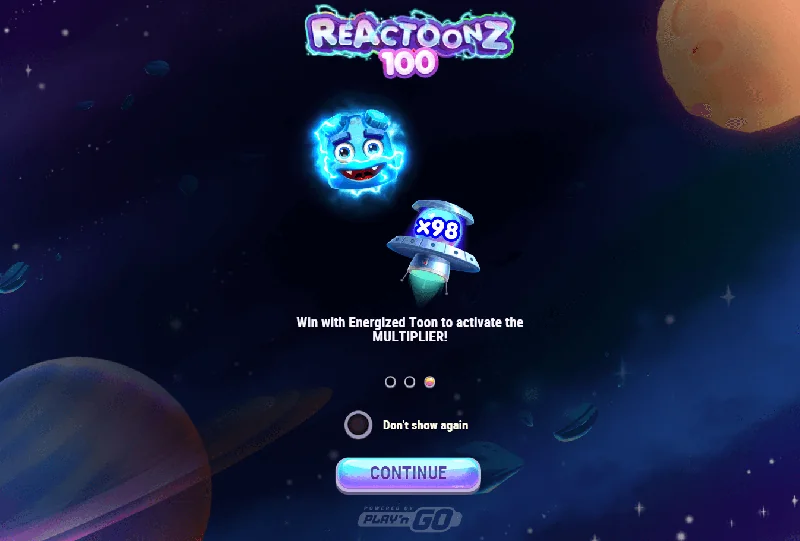 Reactoonz 100 Bildschirmfoto