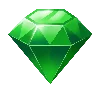 Bonanza Billion Grünes Edelstein-Symbol