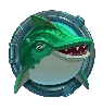 Razor Shark Grüner Hai Symbol