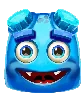Reactoonz 100 Blaues Zweiäugiges Symbol