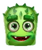 Reactoonz 100 Grünes Zweiäugiges Symbol