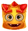 Reactoonz 100 Oranges Zweiäugiges Symbol