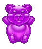 Sugar Rush 1000 Lila Gummibärchen Symbol